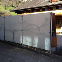 Sichtschutzwand Glassichtschutzwand Latterbach 