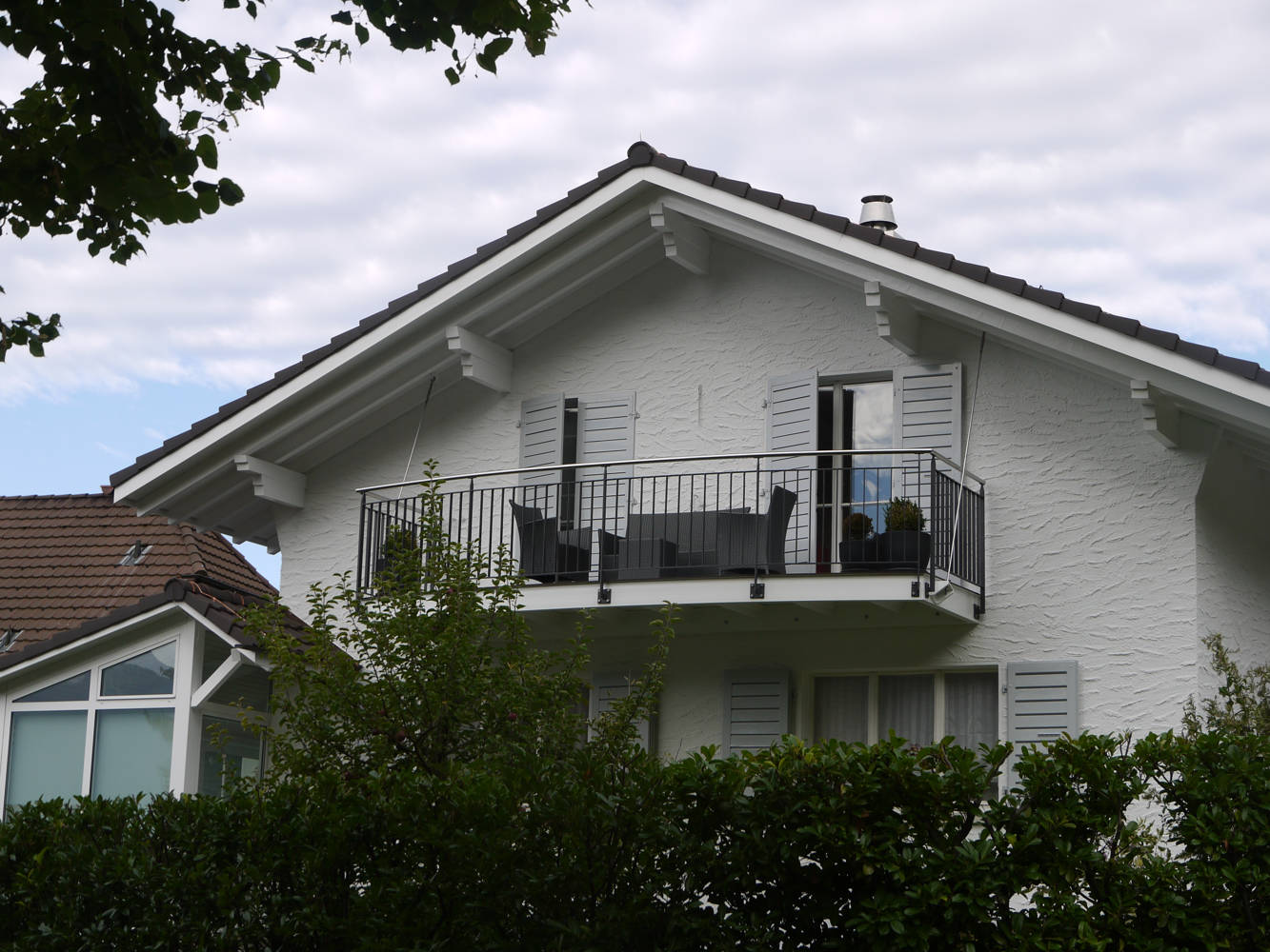 Balkon an Einfamilienhaus
