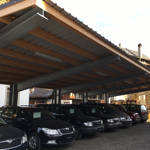 Carport Autounterstand Stahl Blechdach Berner Oberland Spiez Thun Bern von Niederäusern AG Metall- und Stahlbau Vonag