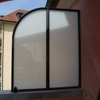 Windschutzwand Balkon Verglasung